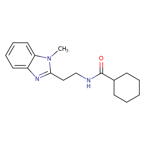 N-[2-(1-methyl-1H-1,3-benzodiazol-2-yl)ethyl]cyclohexanecarboxamide