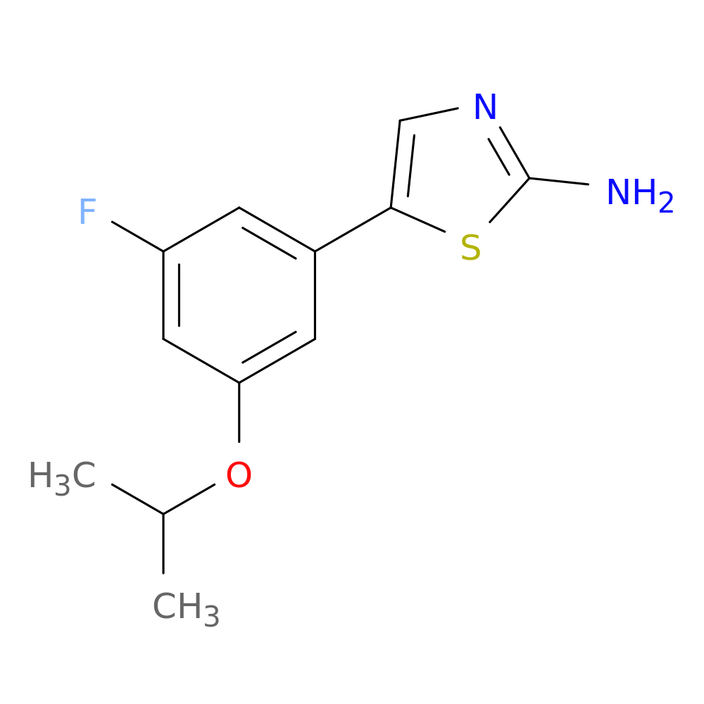 5-(3-fluoro-5-isopropoxyphenyl)thiazol-2-amine