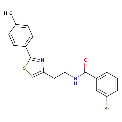 3-bromo-N-{2-[2-(4-methylphenyl)-1,3-thiazol-4-yl]ethyl}benzamide