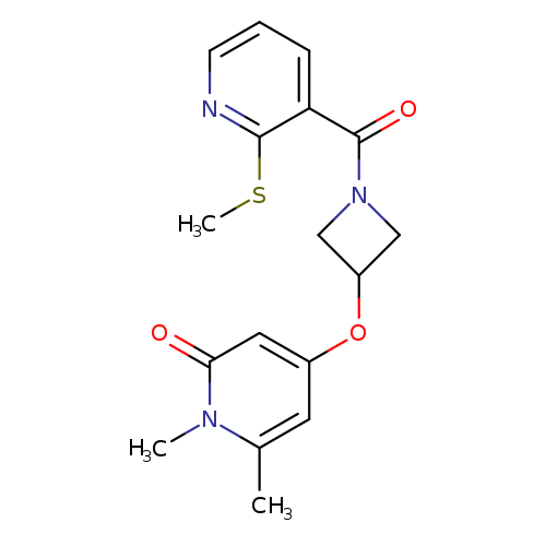 1,6-dimethyl-4-({1-[2-(methylsulfanyl)pyridine-3-carbonyl]azetidin-3-yl}oxy)-1,2-dihydropyridin-2-one