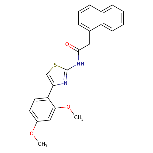 N-[4-(2,4-dimethoxyphenyl)-1,3-thiazol-2-yl]-2-(naphthalen-1-yl)acetamide