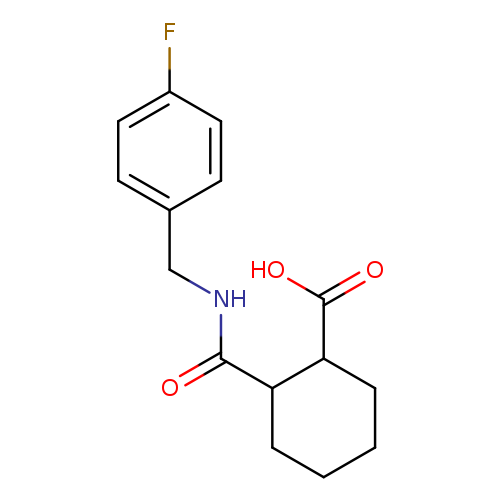 2-{[(4-fluorobenzyl)amino]carbonyl}cyclohexanecarboxylic acid