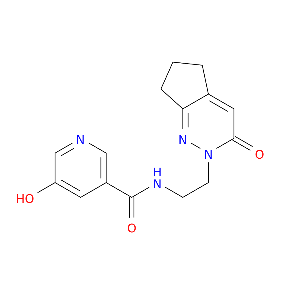 5-hydroxy-N-(2-{3-oxo-2H,3H,5H,6H,7H-cyclopenta[c]pyridazin-2-yl}ethyl)pyridine-3-carboxamide
