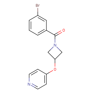 4-{[1-(3-bromobenzoyl)azetidin-3-yl]oxy}pyridine