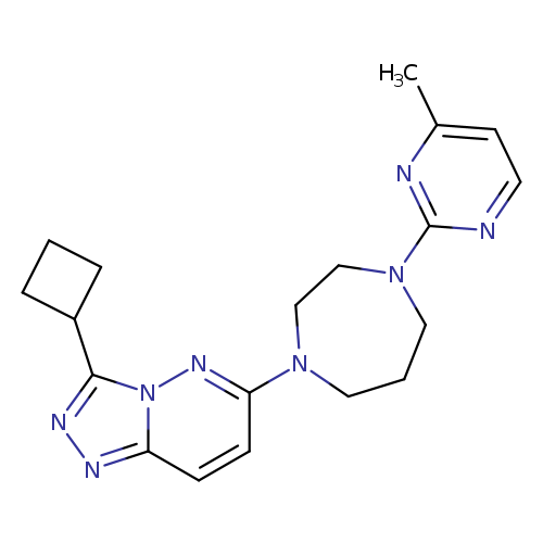 1-{3-cyclobutyl-[1,2,4]triazolo[4,3-b]pyridazin-6-yl}-4-(4-methylpyrimidin-2-yl)-1,4-diazepane