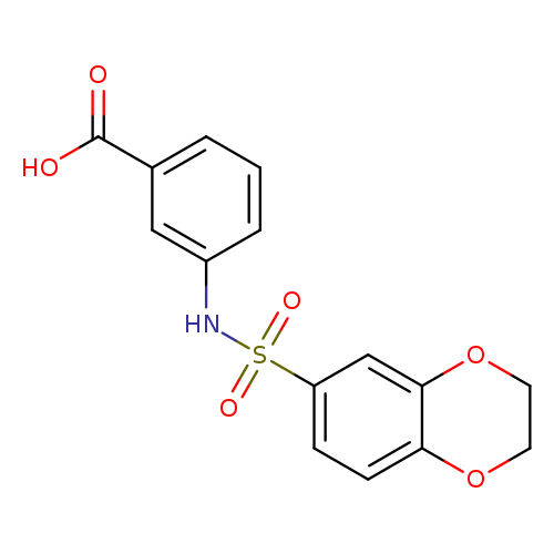3-(2,3-dihydro-1,4-benzodioxine-6-sulfonamido)benzoic acid
