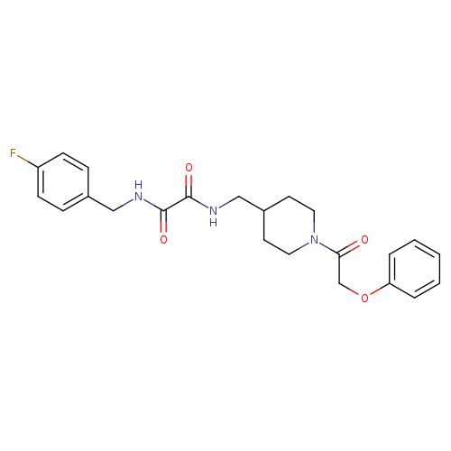N'-[(4-fluorophenyl)methyl]-N-{[1-(2-phenoxyacetyl)piperidin-4-yl]methyl}ethanediamide
