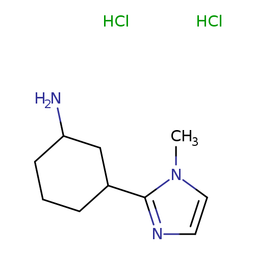 3-(1-methyl-1H-imidazol-2-yl)cyclohexan-1-amine dihydrochloride