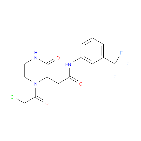 2-[1-(Chloroacetyl)-3-oxopiperazin-2-yl]-n-[3-(trifluoromethyl)phenyl]acetamide