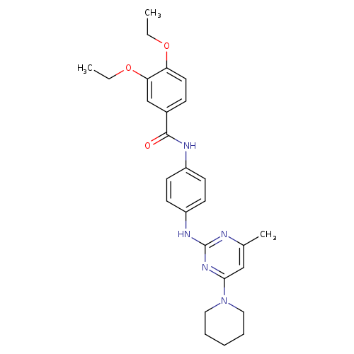3,4-diethoxy-N-(4-{[4-methyl-6-(piperidin-1-yl)pyrimidin-2-yl]amino}phenyl)benzamide
