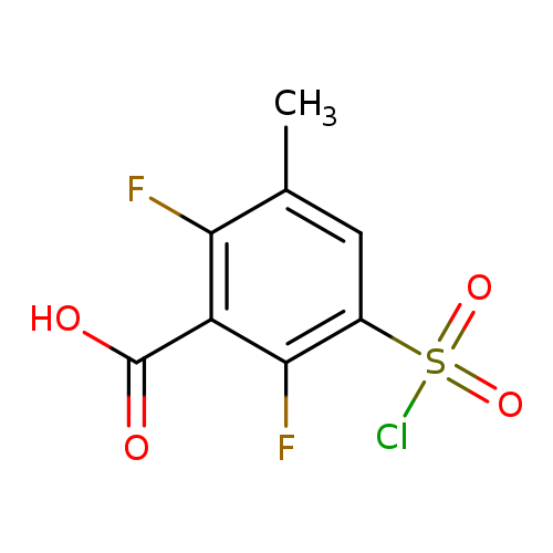 3-(chlorosulfonyl)-2,6-difluoro-5-methylbenzoicacid