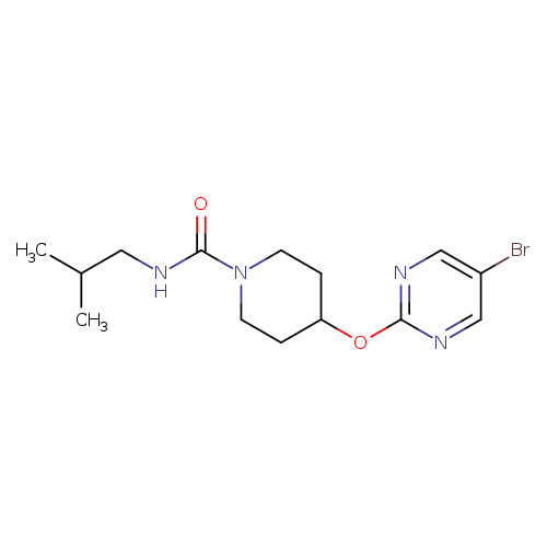 4-[(5-bromopyrimidin-2-yl)oxy]-N-(2-methylpropyl)piperidine-1-carboxamide