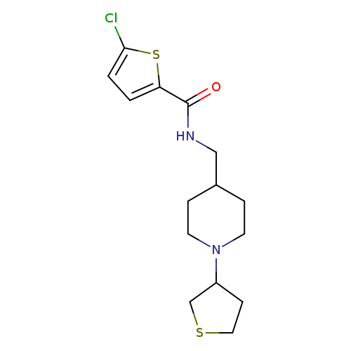 5-chloro-N-{[1-(thiolan-3-yl)piperidin-4-yl]methyl}thiophene-2-carboxamide