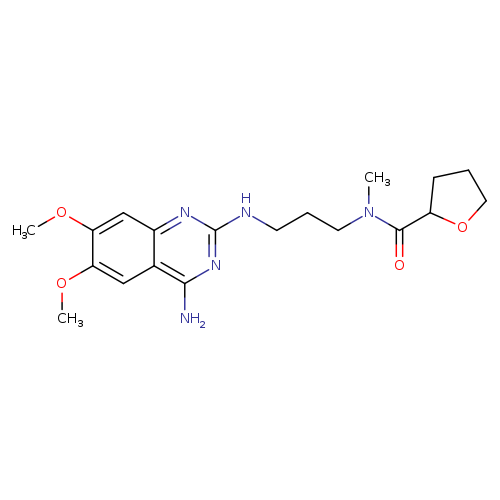 2-Furancarboxamide,N-[3-[(4-amino-6,7-dimethoxy-2-quinazolinyl)amino]propyl]tetrahydro-N-methyl-