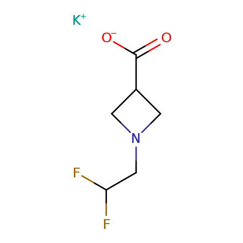 potassium 1-(2,2-difluoroethyl)azetidine-3-carboxylate