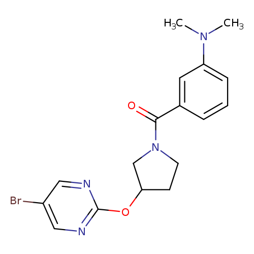 3-{3-[(5-bromopyrimidin-2-yl)oxy]pyrrolidine-1-carbonyl}-N,N-dimethylaniline