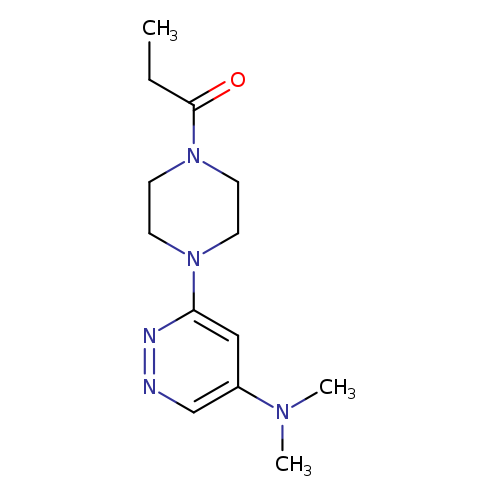 1-{4-[5-(dimethylamino)pyridazin-3-yl]piperazin-1-yl}propan-1-one