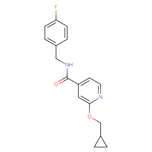 2-(cyclopropylmethoxy)-N-[(4-fluorophenyl)methyl]pyridine-4-carboxamide