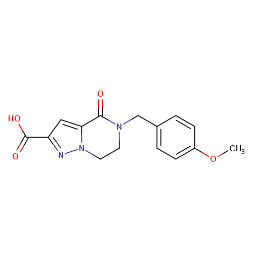5-[(4-methoxyphenyl)methyl]-4-oxo-4H,5H,6H,7H-pyrazolo[1,5-a]pyrazine-2-carboxylic acid