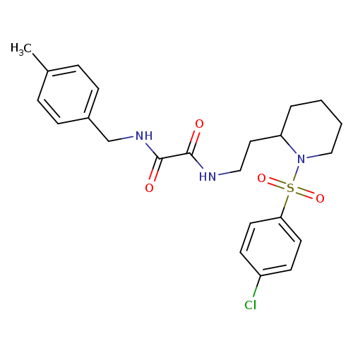 N-{2-[1-(4-chlorobenzenesulfonyl)piperidin-2-yl]ethyl}-N'-[(4-methylphenyl)methyl]ethanediamide