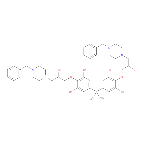 1-(4-benzylpiperazin-1-yl)-3-[4-(2-{4-[3-(4-benzylpiperazin-1-yl)-2-hydroxypropoxy]-3,5-dibromophenyl}propan-2-yl)-2,6-dibromophenoxy]propan-2-ol