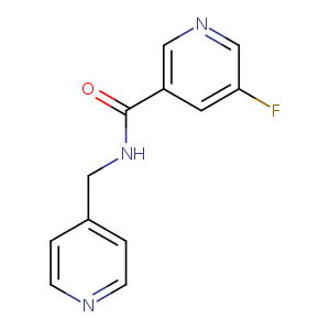5-fluoro-N-[(pyridin-4-yl)methyl]pyridine-3-carboxamide