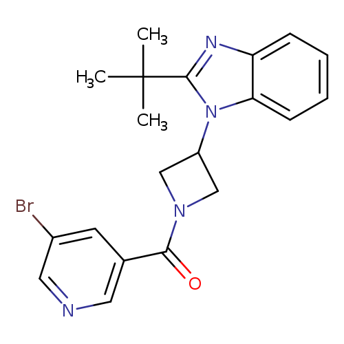 1-[1-(5-bromopyridine-3-carbonyl)azetidin-3-yl]-2-tert-butyl-1H-1,3-benzodiazole