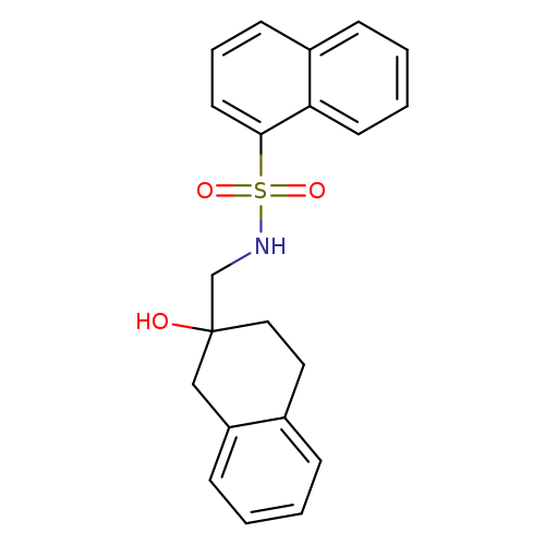 N-[(2-hydroxy-1,2,3,4-tetrahydronaphthalen-2-yl)methyl]naphthalene-1-sulfonamide