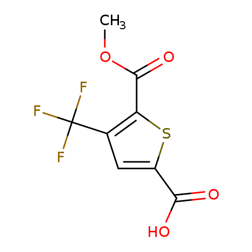 5-(Methoxycarbonyl)-4-(trifluoromethyl)thiophene-2-carboxylic acid