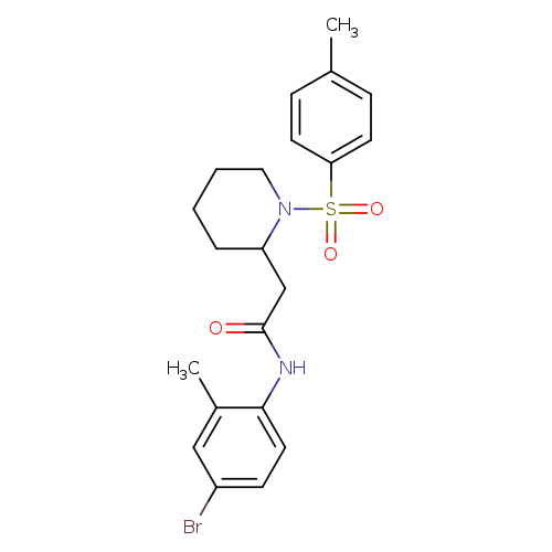 N-(4-bromo-2-methylphenyl)-2-[1-(4-methylbenzenesulfonyl)piperidin-2-yl]acetamide