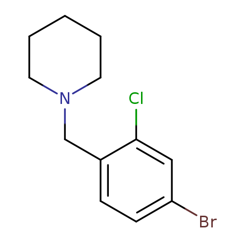 1-(4-Bromo-2-chlorophenyl)methyl piperidine
