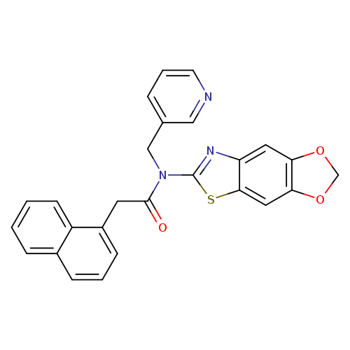 N-{4,6-dioxa-10-thia-12-azatricyclo[7.3.0.0^{3,7}]dodeca-1(9),2,7,11-tetraen-11-yl}-2-(naphthalen-1-yl)-N-[(pyridin-3-yl)methyl]acetamide
