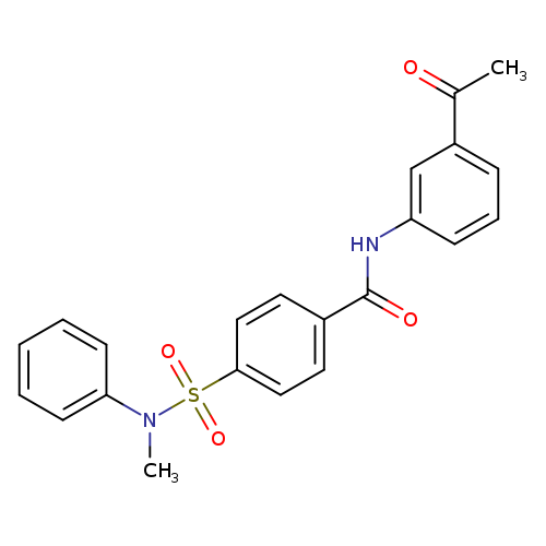 N-(3-acetylphenyl)-4-[methyl(phenyl)sulfamoyl]benzamide