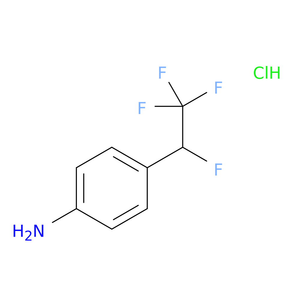 4-(1,2,2,2-tetrafluoroethyl)aniline hydrochloride
