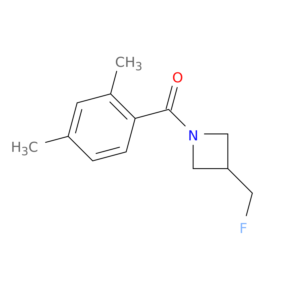 1-(2,4-dimethylbenzoyl)-3-(fluoromethyl)azetidine