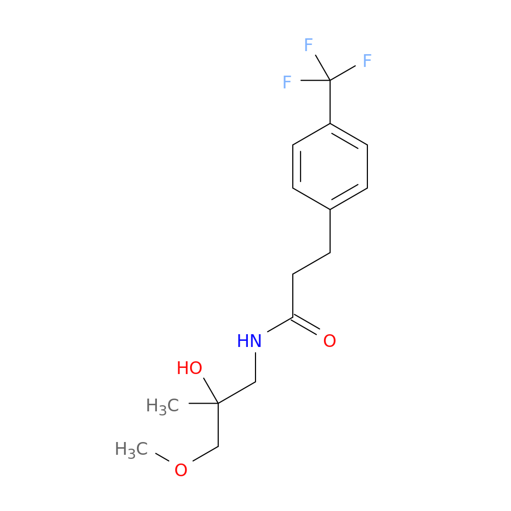 N-(2-hydroxy-3-methoxy-2-methylpropyl)-3-[4-(trifluoromethyl)phenyl]propanamide