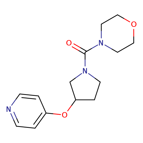 4-[3-(pyridin-4-yloxy)pyrrolidine-1-carbonyl]morpholine