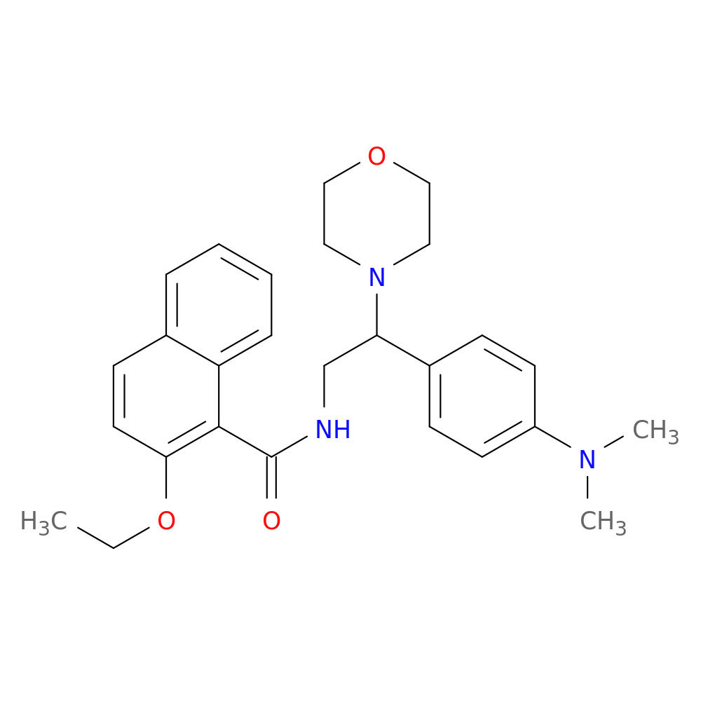 N-{2-[4-(dimethylamino)phenyl]-2-(morpholin-4-yl)ethyl}-2-ethoxynaphthalene-1-carboxamide