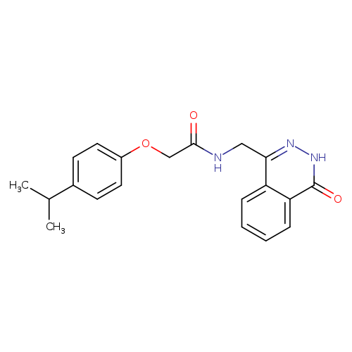 N-[(4-oxo-3,4-dihydrophthalazin-1-yl)methyl]-2-[4-(propan-2-yl)phenoxy]acetamide