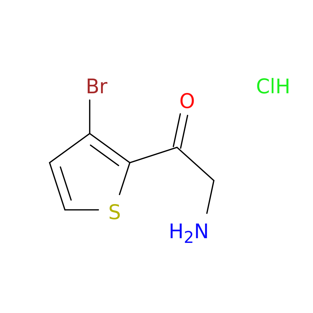 2-amino-1-(3-bromothiophen-2-yl)ethan-1-one hydrochloride