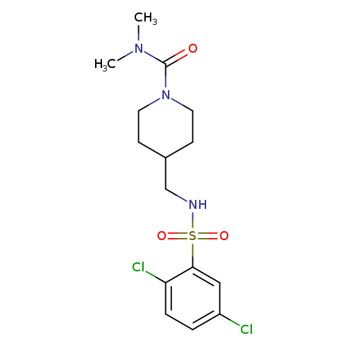 4-[(2,5-dichlorobenzenesulfonamido)methyl]-N,N-dimethylpiperidine-1-carboxamide