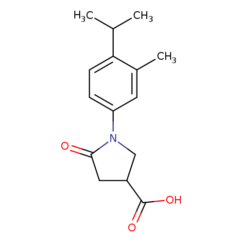 1-[3-methyl-4-(propan-2-yl)phenyl]-5-oxopyrrolidine-3-carboxylic acid