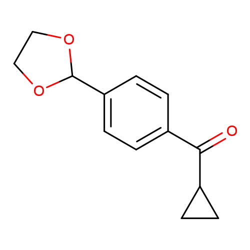 Cyclopropyl 4-(1,3-dioxolan-2-yl)phenyl ketone
