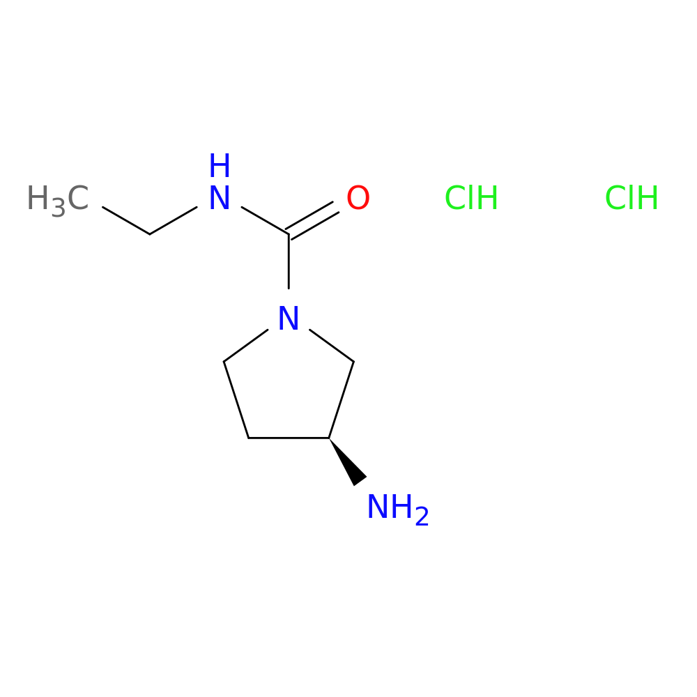 (3S)-3-amino-N-ethylpyrrolidine-1-carboxamide dihydrochloride