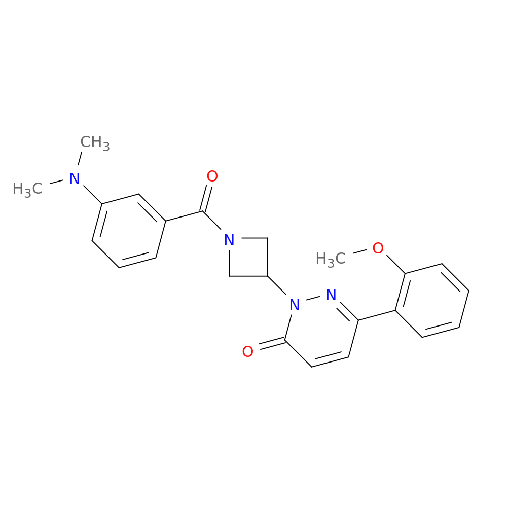 2-{1-[3-(dimethylamino)benzoyl]azetidin-3-yl}-6-(2-methoxyphenyl)-2,3-dihydropyridazin-3-one