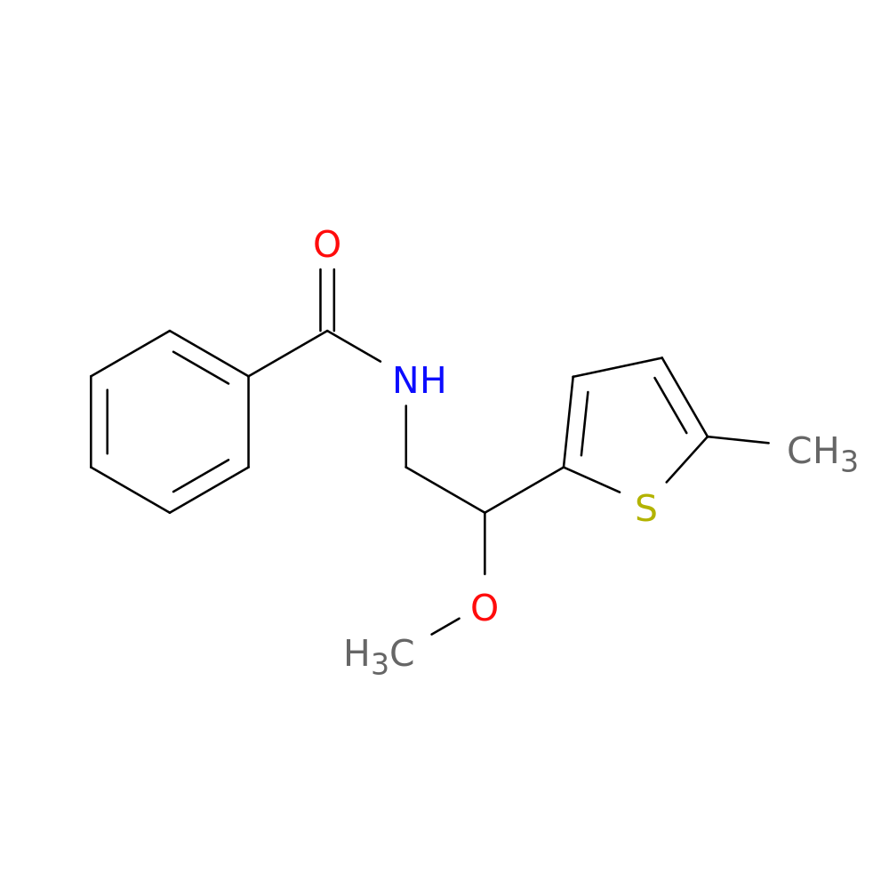 N-[2-methoxy-2-(5-methylthiophen-2-yl)ethyl]benzamide