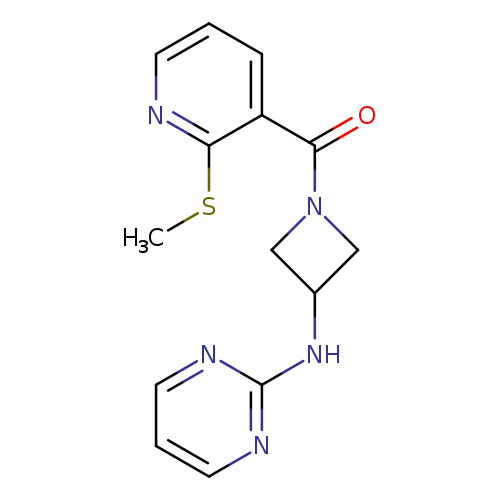 N-{1-[2-(methylsulfanyl)pyridine-3-carbonyl]azetidin-3-yl}pyrimidin-2-amine