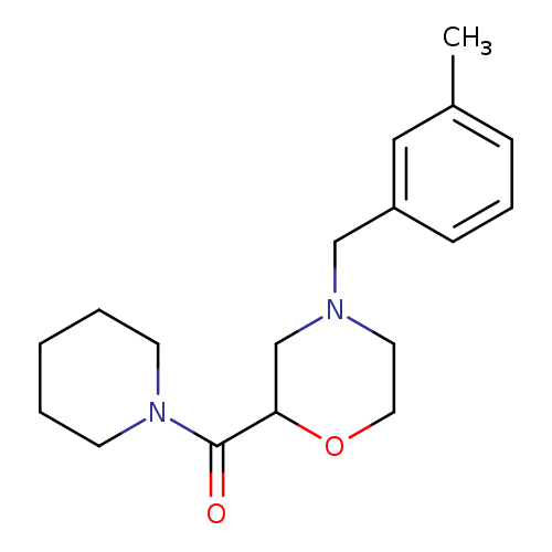 4-[(3-methylphenyl)methyl]-2-(piperidine-1-carbonyl)morpholine