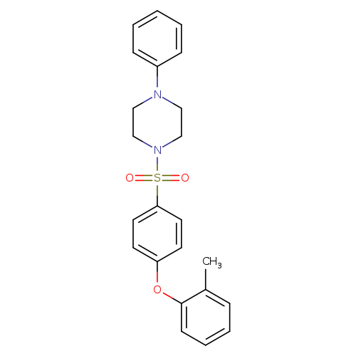 1-[4-(2-methylphenoxy)benzenesulfonyl]-4-phenylpiperazine