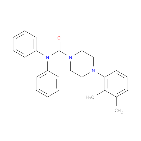 4-(2,3-dimethylphenyl)-N,N-diphenylpiperazine-1-carboxamide